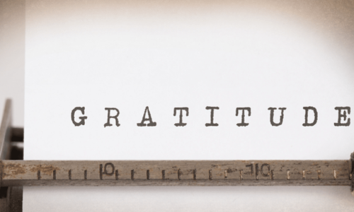 Gratitude Typewriter